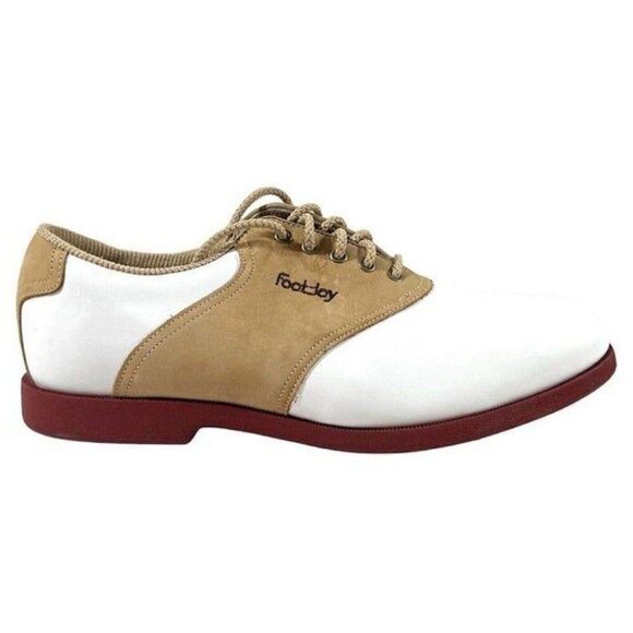 FootJoy Shoes - Footjoy FJ Women's SoftJoys Terrains White Brown Golf Shoes Size 8.5M 98308